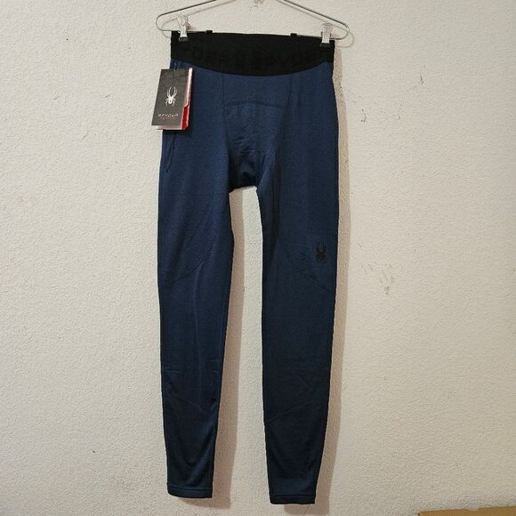Spyder Active Dark Blue Baselayer Size Small - Picture 1 of 7